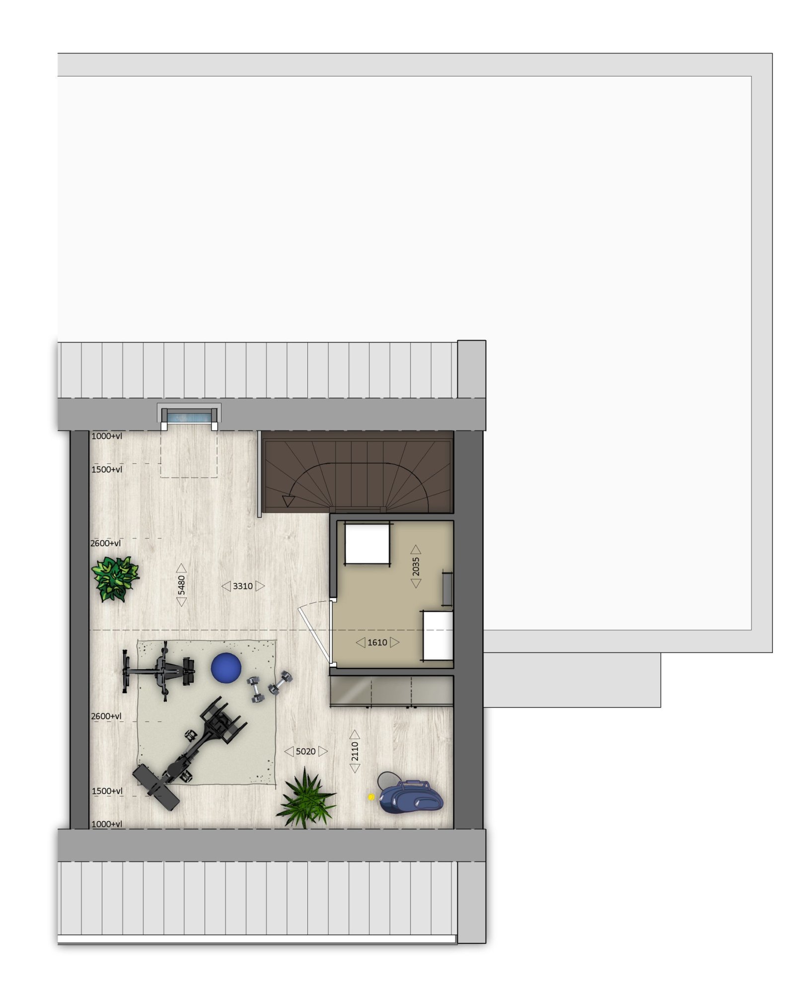 Levensloopbestendige Twee-onder-een-kapwoning 26 plattegrond